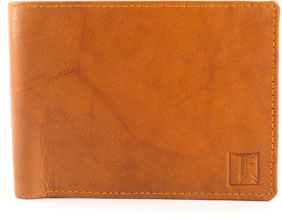 

Toffil Men Tan Genuine Leather Wallet(6 Card Slots)