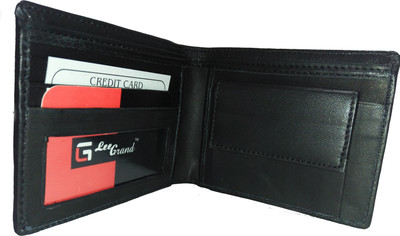 

MB STAR Men Black Genuine Leather Wallet(3 Card Slots)