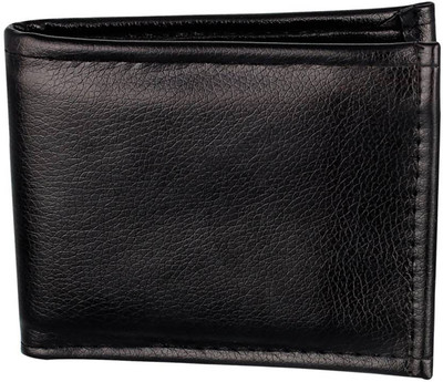 

HOB London Fashion Men Black Artificial Leather Wallet(3 Card Slots)