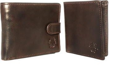 

Leandre Men Brown Genuine Leather Wallet(8 Card Slots)