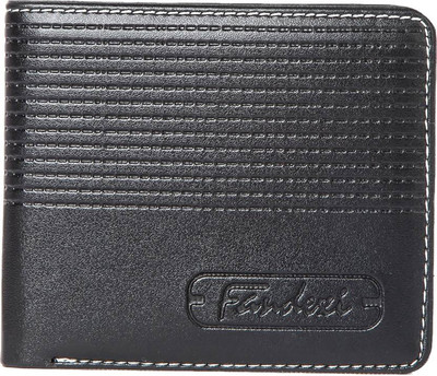 

HOB London Fashion Men Black Artificial Leather Wallet(3 Card Slots)