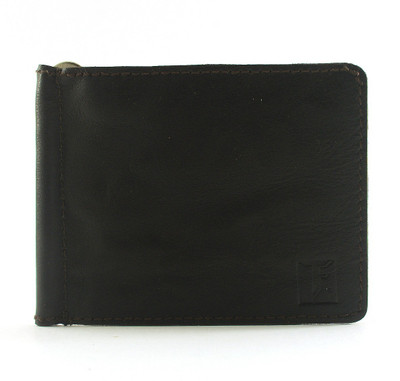 

TOFFIL Men Black Genuine Leather Money Clip(2 Card Slots)