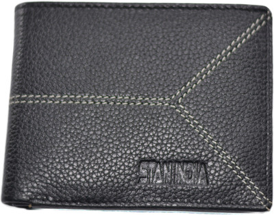 

STANINDIA Men Black Genuine Leather Wallet(4 Card Slots)