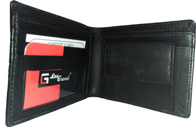 

MB STAR Men Black Genuine Leather Wallet(3 Card Slots)