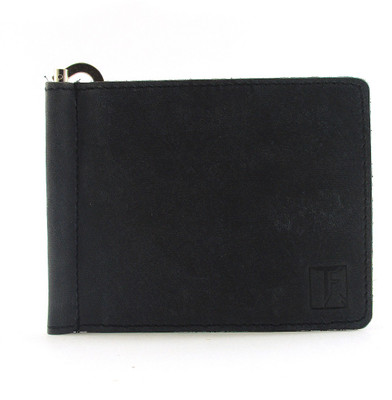 

TOFFIL Men Blue Genuine Leather Money Clip(2 Card Slots), Dark blue