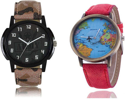 

Cloudwood Analogue Multicolour 103 Designer Stylish Combo Watch - For Couple
