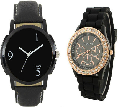 

Cloudwood Analogue Multicolour 76 Designer Stylish Combo Watch - For Couple
