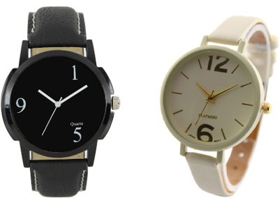 

Cloudwood Analogue Multicolour 55 Designer Stylish Combo Watch - For Couple