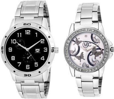 Om collection Men and Women couple combo beautiful desiner 2 pcs omwt-33 OMWT Watch  - For Men & Women   Watches  (OM Collection)