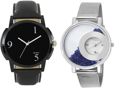 

Cloudwood Analogue Multicolour 122 Designer Stylish Combo Watch - For Couple