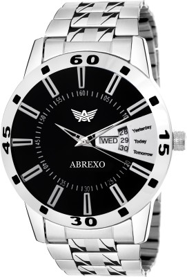Abrexo Abx0140-Black-Gents Regular Classic Design Day and date Series Watch  - For Men   Watches  (Abrexo)