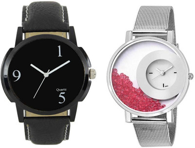 

Cloudwood Analogue Multicolour 124 Designer Stylish Combo Watch - For Couple