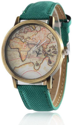 

Cloudwood World Map Denim 22GR Designer Stylish Men's / Boy's Watch - For Boys