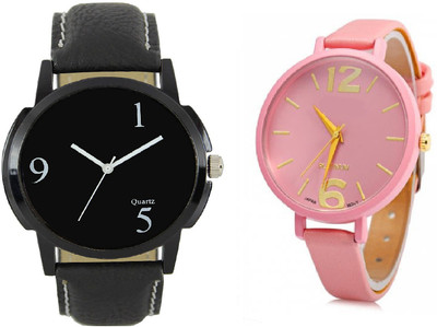 

Greenleaf Analogue Multicolour 53 Designer Stylish Combo Watch - For Couple