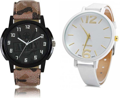 

Cloudwood Analogue Multicolour 86 Designer Stylish Combo Watch - For Couple