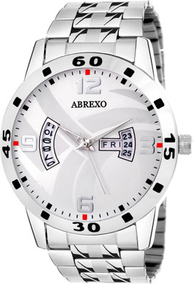 

Abrexo Abx0148-White Red Gents Special Exclusive Design Day and date series Watch - For Men