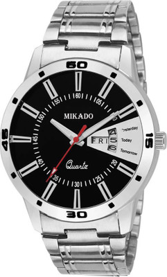 

Mikado Black Dial Day and Date watch for Men's and Boy's Watch - For Men