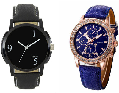 

Cloudwood Analogue Multicolour 78 Designer Stylish Combo Watch - For Couple