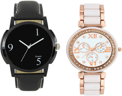 

Greenleaf Analogue Multicolour 84 Designer Stylish Combo Watch - For Couple