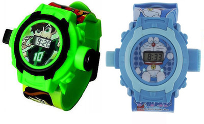 

Mettle BEN10 & Doraemon Kids Projector Watch MT-KDW-1701-B10-DM Watch - For Boys & Girls Watch - For Boys & Girls