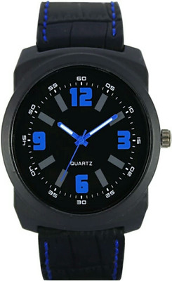 

victance new volga black dial stylist leather belt water resistance trendy casual,sports watch for boy's and men Watch - For Men