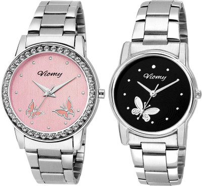 

VIOMY Girls Watches New Style Combo With Pink and Black Dial- 2L6005 COMBO Watch - For Women