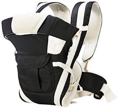 

RIMJHIM TOYS Adjustable Hands-Free 4-In-1 Baby Carrier Bag With Waist Belt Baby Carrier(Black, Front Carry facing in)