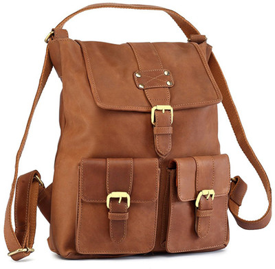 

Adamburk Attractive And stylish 7.39 L Backpack(Brown), Tan