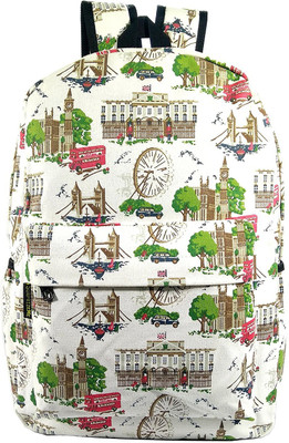 

SurprizeMe Canvas London Waterproof School Bag(Beige, 40 L)