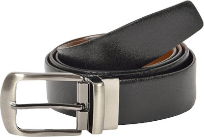 

new trendz Men & Women Black Genuine Leather Reversible Belt