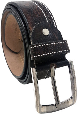 Xpra Men Casual, Evening, Formal, Party Black Genuine Leather Belt