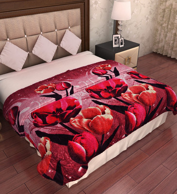

Home Candy Floral  Coral Blanket(Polyester, Multicolor