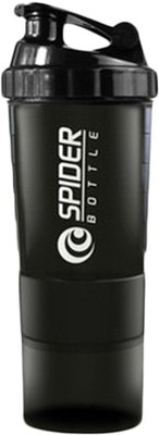 

Spider protein shaker bottle, 550 ml, Leak proof, storage container (1pc) 500 ml Shaker(Pack of 1, Red), Black