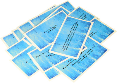 

STAWNCH 14 MEDICAL REASONS WHY I LOVE YOU GREETING CARDS [SET OF 14 CARDS SIZE 6" X 3.5"],BLUE Greeting Card(Blue, Pack of 14)