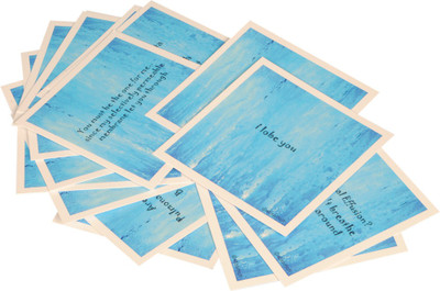 

STAWNCH 14 MEDICAL REASONS WHY I LOVE YOU VALENTINE GREETING CARDS[SET OF 14 CARDS SIZE 4" X 4"] Greeting Card(Blue, Pack of 14)