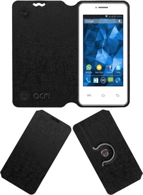 ACM Flip Cover for Spice Smart Flo Mettle 4.0x Mi-426(Black, Cases with Holder, Pack of: 1)