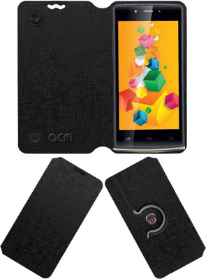 ACM Flip Cover for iBall Andi 4.5 O Buddy(Black, Cases with Holder, Pack of: 1)