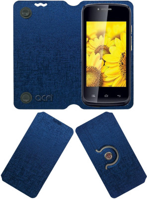 ACM Flip Cover for Iball Andi 3.5v Genius 2(Blue, Cases with Holder, Pack of: 1)