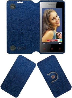 ACM Flip Cover for Celkon Campus A403(Blue, Cases with Holder, Pack of: 1)
