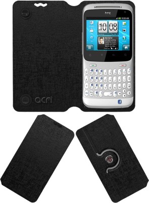 ACM Flip Cover for Htc Chacha G16(Black, Cases with Holder, Pack of: 1)