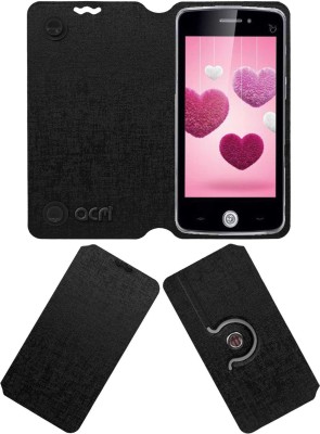 ACM Flip Cover for Iball Andi Uddaan Mini(Black, Cases with Holder, Pack of: 1)