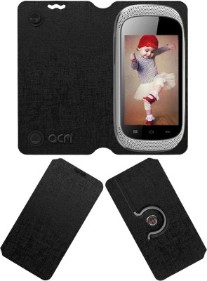 ACM Flip Cover for Spice Mi-353 Stellar Jazz(Black, Cases with Holder, Pack of: 1)