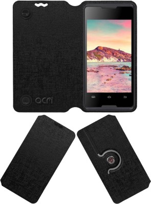 ACM Flip Cover for Ziox Zi 34 3g(Black, Cases with Holder, Pack of: 1)