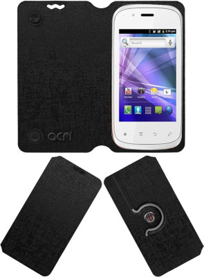 ACM Flip Cover for Spice Smart Flo Edge Mi-349(Black, Cases with Holder, Pack of: 1)