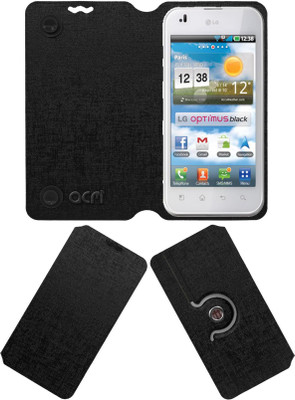 ACM Flip Cover for Lg Optimus P970(Black, Cases with Holder)