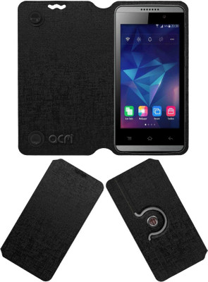 ACM Flip Cover for Reliance Jio LYF Flame 3(Black, Cases with Holder, Pack of: 1)