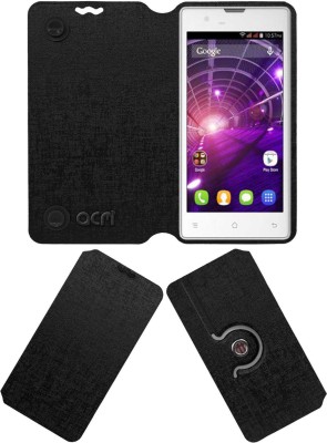 ACM Flip Cover for Spice Stellar Mi497(Black, Cases with Holder, Pack of: 1)