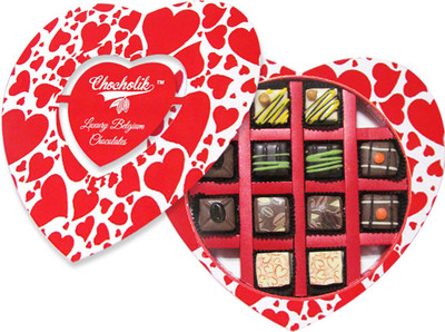 

Chocholik Valentines Day Gift Box - You Stole My Heart Chocolate Box - 12Pc Truffles(106)