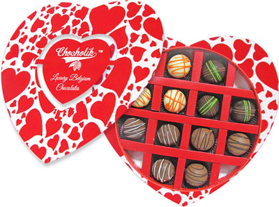 

Chocholik Valentines Day Gift Box - Fall in Love Every Day Chocolate Box - 12Pc Truffles(106)