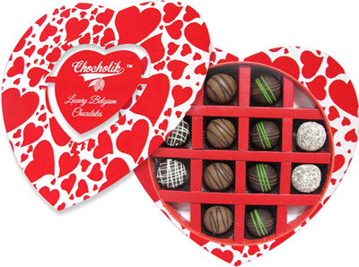 

Chocholik Valentines Day Gift Box - For Me There is Only You Chocolate Box - 12Pc Truffles(106)